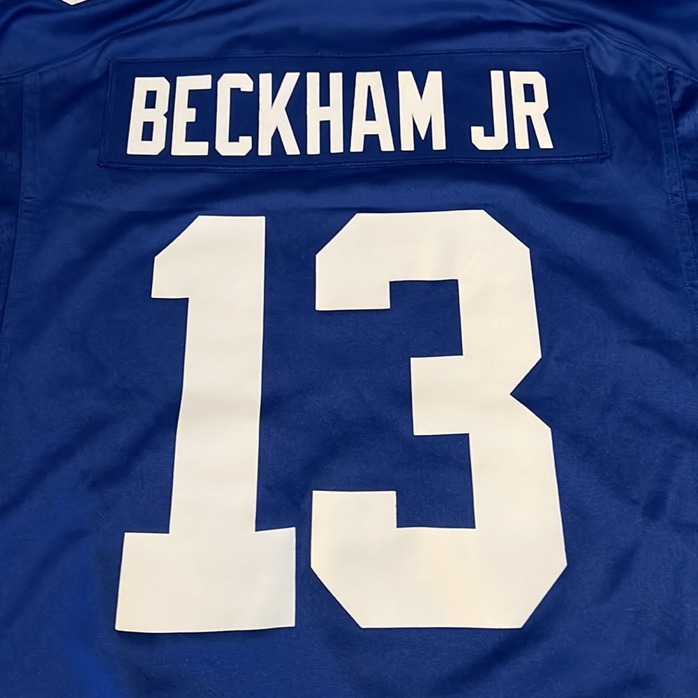 New York Giants #13 Odell Beckham Jr NFL On Field Nike Jersey - Picture 8 of 10